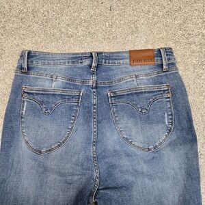 Judy Blue Jeans Skinny Fit 15/32‎ Blue High Waist Fray Ankle JB88871MD
